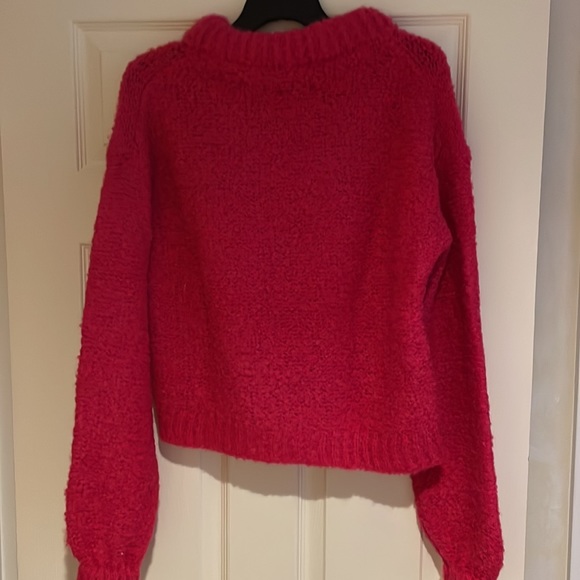 NWT Something Navy Fuchsia Roll Neck Sweater in size XS - Picture 7 of 8
